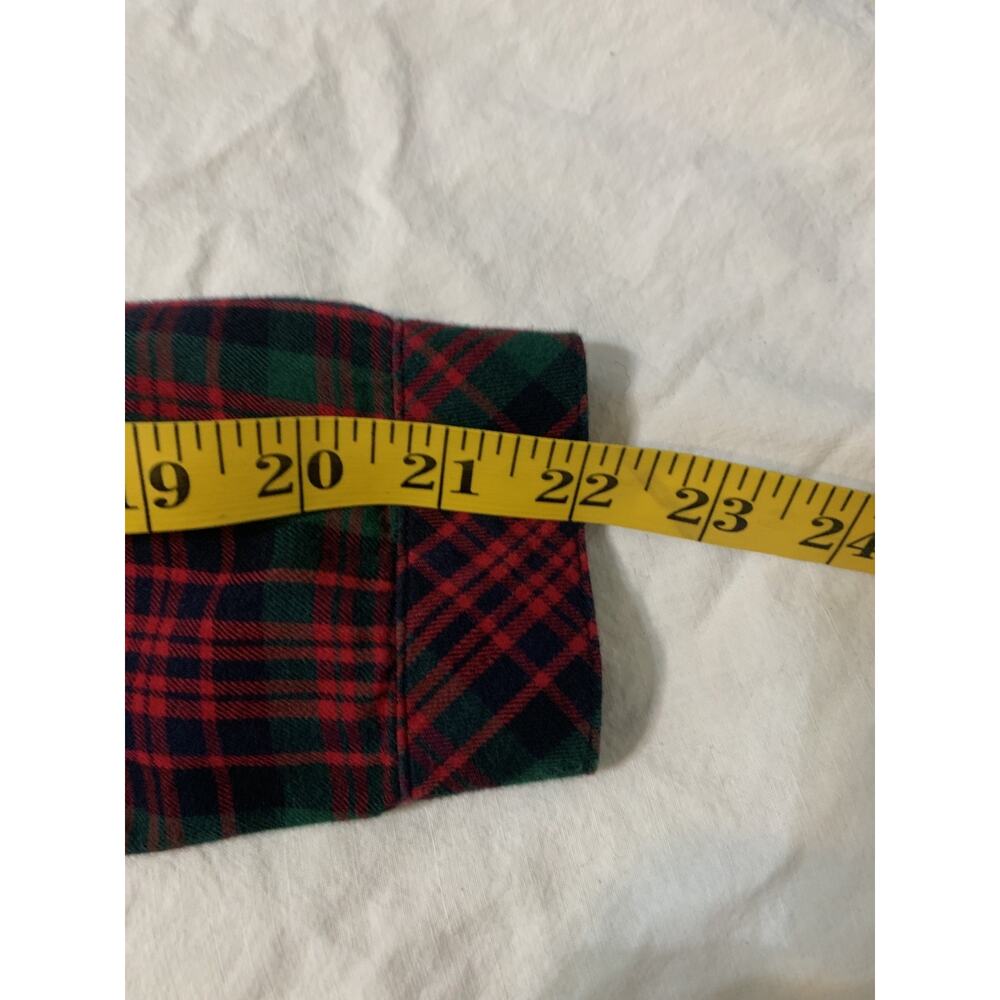 J Jill Red Mixed Buffallo Plaid Swing Button-Up Tunic Size Large Petite LP - Picture 5 of 10